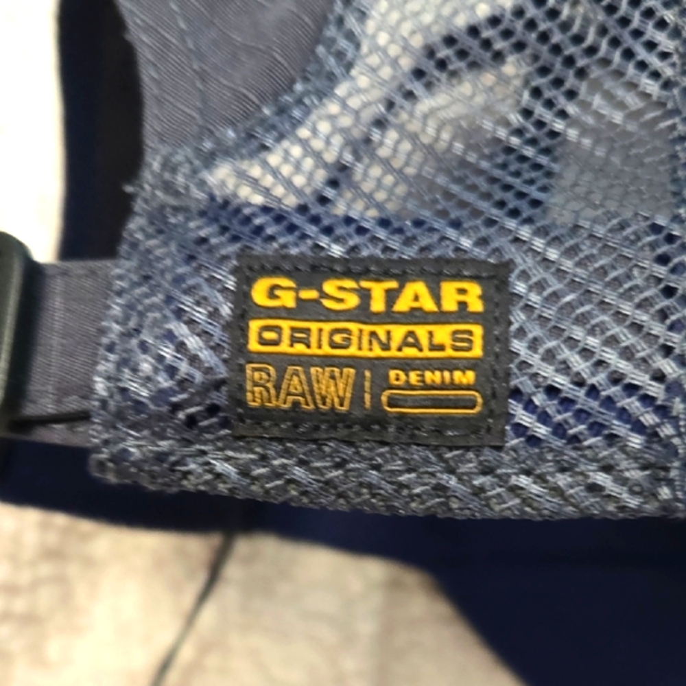 G- Star RAW Charcoal Grey Cap Orange Logo - Picture 3 of 5